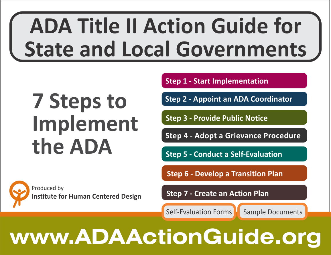 ADA title II Action Guide for State and Local Governments - 7 steps to implement the ADA