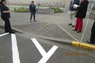 Running slope of ramp was too high