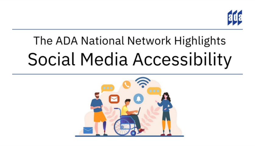 KTC staff demonstrating social media accessibility techniques.