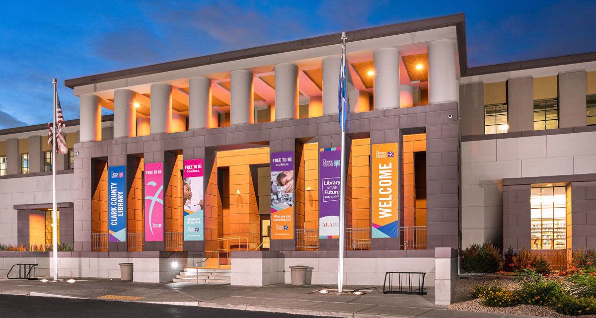 Library district building featured in Region 9 ADA Center work.