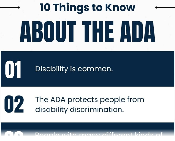 A partial thumbnail image of a card with the 10 ADA facts listed vertically