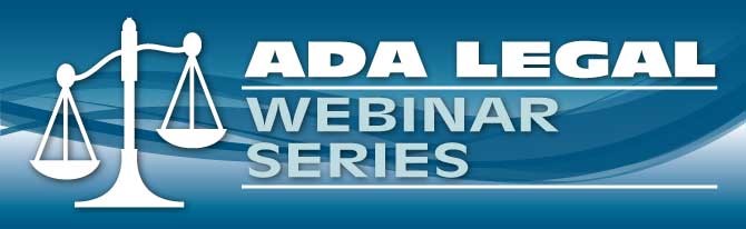 ADA Legal Webinar Series logo