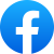 The Facebook logo: a blue circle with a white F inside